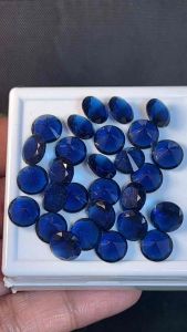 Blue Sapphire พลอยไพลิน สีน้ำเงิน LAB 6.00 มิลลิเมตร 20 PCs