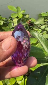 ลาเวนเดอร์ ROYAL LAVENDOR DIAMOND เพชรรัสเซีย เพชร CZ 550 กะรัต(CARATS) พลอย ขนาด 30x40 มิล ( MM)2 Pcs(2 เม็ด)