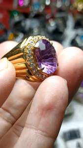 Batu cincin kecubung tanjung bintang cutting custom cincin natural terkeren pria masa kini