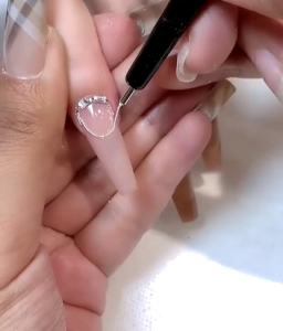 Bút đính bi nail  nam châm  đính bi viền bi tiện lợi