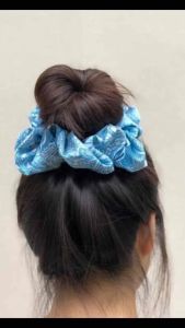 Multi Colour Ribbon Scrunchie/purely handmade.