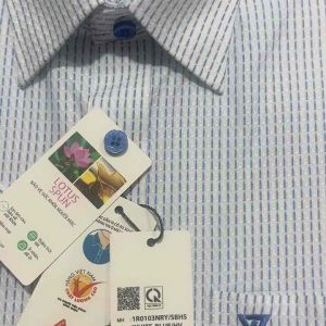 (1R0103)Áo sơ mi viettien ngắn tay lai bầu