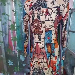 Áo dài lụa 3d họa tiết lập thể