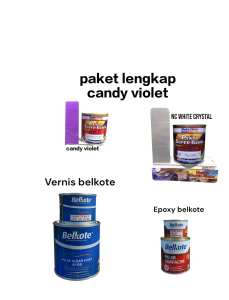 PAKET LENGKAP CAT PENTA SUPER GLOSS CANDYTONE VIOLET CAT MOBIL DAN MOTOR OTOMOTIF