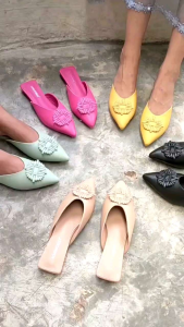 Sandal flat wanita sendal mules import SIMONCELLI