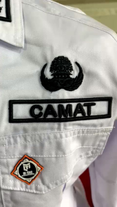 Kemeja tactikal camat custom full bordir 3D