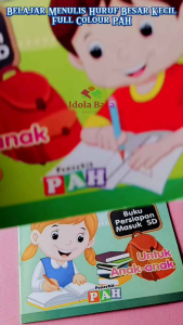 Buku Pintar Menulis Huruf Besar dan Huruf Kecil Untuk Anak Persiapan Masuk SD PAH
