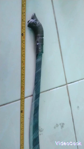 Parang Panjang Bengkok Tajam Tanpa Asah 70cm Baja PER