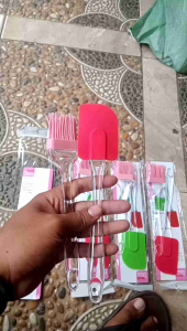 Kuas dan Spatula Set Oles Mentega Roti Kue Silikon Silicone