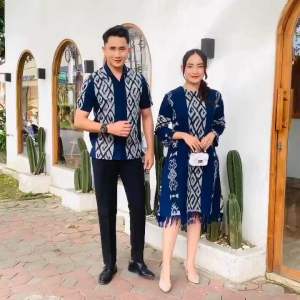 Baju Couple Tenun & Dress Kekinian: Set Couple Family Terbaru