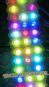 LED MODUL RGB 3WATT 12V 3 MATA BESAR