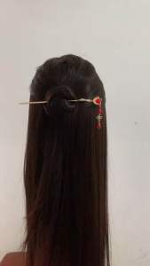 [15cm] Trâm cài tóc kim loại tua rua cổ trang trâm búi tóc nhiều kiểu cho nữ