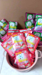 ibu ayi promo hemat 48 set rinso+Molto 18ml sabun cuci pakaian gratis Wadan set viral