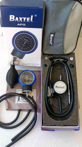 Baxtel APG BLUE Ring Aneroid Sphygmomanometer BP/DARK GREEN DELUXE Stethoscope