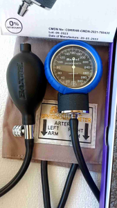 Baxtel APG BLUE Ring Aneroid Sphygmomanometer BP/MAGENTA DELUXE Stethoscope