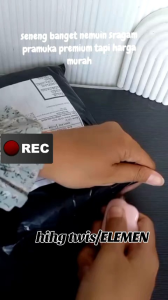 Baju Pramuka/Cokelat Lengan Panjang Seragam Sekolah SD/SMP/SMA Matterial Kain High Twis