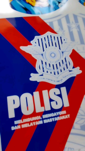 STIKER DECAL SANGKAR KANDANG BURUNG KOTAK REPLIKA GEPENGAN KOHSAN DIAMOND MOTIF POLISI