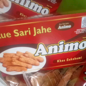 kue sari jahe Animo ( kemasan dus )