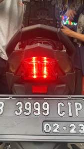 Lampu stoplamp rem belakang running beat fi esp street 2017 2018 2019 8 mode kedip automatic