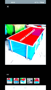 terpal kolam ikan uk 300x100x50 type A12 korea