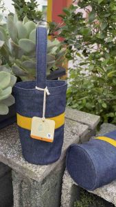 Túi vải jeans đựng bình nước giữ nhiệt