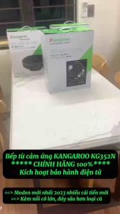 Bếp từ Cảm ứng KANGAROO KG352N - Mẫu MỚI NHẤT 2023 [ CHÍNH HÃNG 100% - BẢO HÀNH 1 NĂM]. FulBox. kèm nồi inox