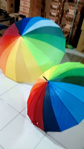 payung dewasa 16 jari panjang warna pelangi terbaru berkualitas ukuran sedang payung pelangi 16 jari jumbo