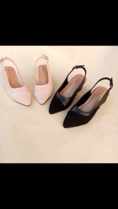sepatu wanita terbaru hak tinggi 5cm heels shoes sol karet