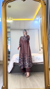 Set Tunik Rayon Kekinian: VIONA Set Tunik Terlaris