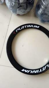 ( PLATINUM / 36H / 20 inch / 4CM ) Velg Rim Rims Sepeda Lipat BMX Minion 20 inch Murni 406 alloy Aluminium Double wall 4cm