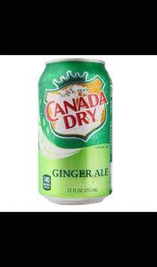 CANADA DRY CAFFEINE FREE GINGER ALE 355ML x 12 CANS