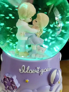 Beethoven / bola kristal snow globe/ snowball musik unicorn bola air salju kotak musik hadiah ultah unik oleh Vinvin Pink Store