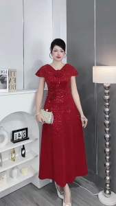 M_435 Đầm Thiết Kế Cao Cấp Chất Kim Sa
