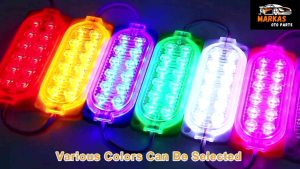 Lampu Led Modul Ultrasonic Model 12 Mata 12Volt/24Volt Waterproof 48Watt SMD 2835 Lampu Kolong Motor Mobil Truk Variasi