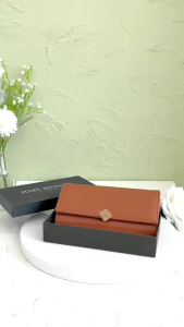 Jims Honey - Greisy Wallet - Dompet Panjang Lipat Tiga - Dompet Wanita Simple Terbaru Kekinian - Dompet Kartu Panjang (Free Box)