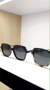 แว่นกันแดด KIRARI JAPAN 🇯🇵 เลนส์ดำกรอบดำ Polarized ขนาด 49-19-151 UV400 แท้ พร้อมอุปกรณ์ คุณภาพญี่ปุ่น