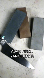 ASAHAN KANG AHMAD: Satu Paket Batu Asah Asli Alam Grit 1000, 4000 & 7000