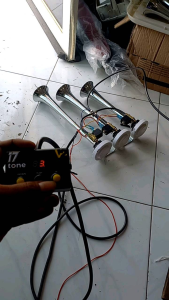 Klakson Telolet 3 Corong Modul 17 Nada V2 Angklung Universal 12v 24v