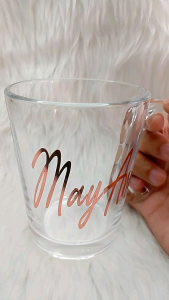 Customize clear mug 290ml good for all occasion