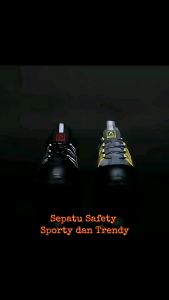 Sepatu Safety Sneakers Model Hiking Sport Ujung Besi Anti Paku Anti Selip Outdoor Original