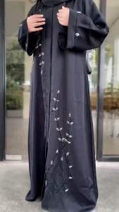 Abaya Kamilah By Toko Laris Cardigan Fursan Payet Crystal
