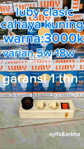BOHLAM LED / LAMPU LED CAHAYA KUNING LUBY CLASSIC CAHAYA KUNING PAKET 10 PCS