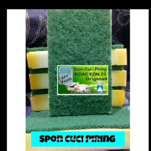 Spon Cuci Piring Busa Inoac Asli Uk. 15cm x 9cm x 35cm Besar