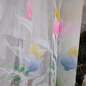 GORDEN VITRASE MOTIF WARNA TINGGI 150CM / DALAM GORDEN WARNA MOTIF TULIP MURAH GORDEN