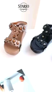 Stario♦️ พร้อมส่ง ส่งไว รุ่น CT815 สูง2.5นิ้ว หน้าสวม เท้าอวบ+1❗️รองเท้าสุขภาพผู้หญิงพรีเมียม รุ่นใหม่ ใส่สบาย นุ่มหรู ดีไซน์แฟชั่น ดูดีทุกโอกาส