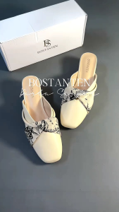 Bostanten Flatshoes Darla Sendal Terbaru Mewah Elegan Premium