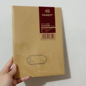 Sampul Buku Tulis Coklat Plus Nama Boxy Quarto (1 pak isi 20lbr)