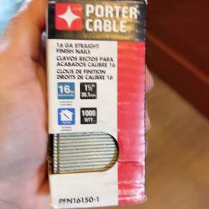 Porter Cable 1-1/2 in. x 16-Gauge Glue Collated Nail (1000 per Box)
