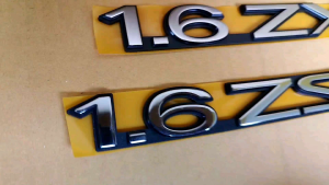 Emblem Tulisan 1.6 ZSX ZX Chrome Original Bagasi Belakang Daihatsu Zebra Espass Taruna