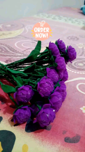 Bunga Flanel Ungu Globe Emerald untuk Dekorasi Rumah dan Hadiah Spesial
